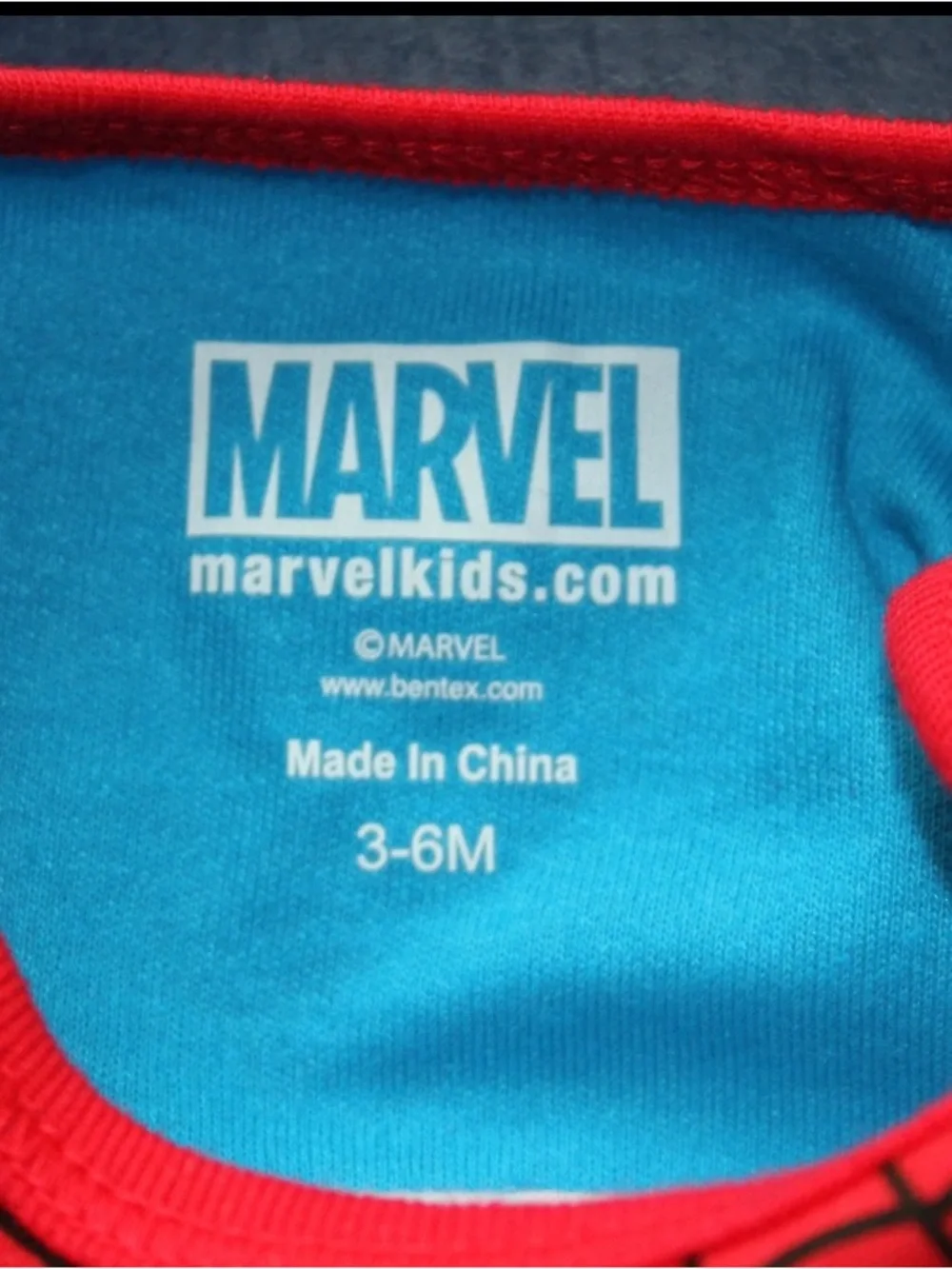 Marvel Baby SpiderMan Short Sleeve Bodysuit 3-6 Months New With Tags - Picture 4 of 6